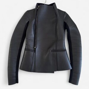 Rick Owens Lilies Black Lamb Leather Jacket